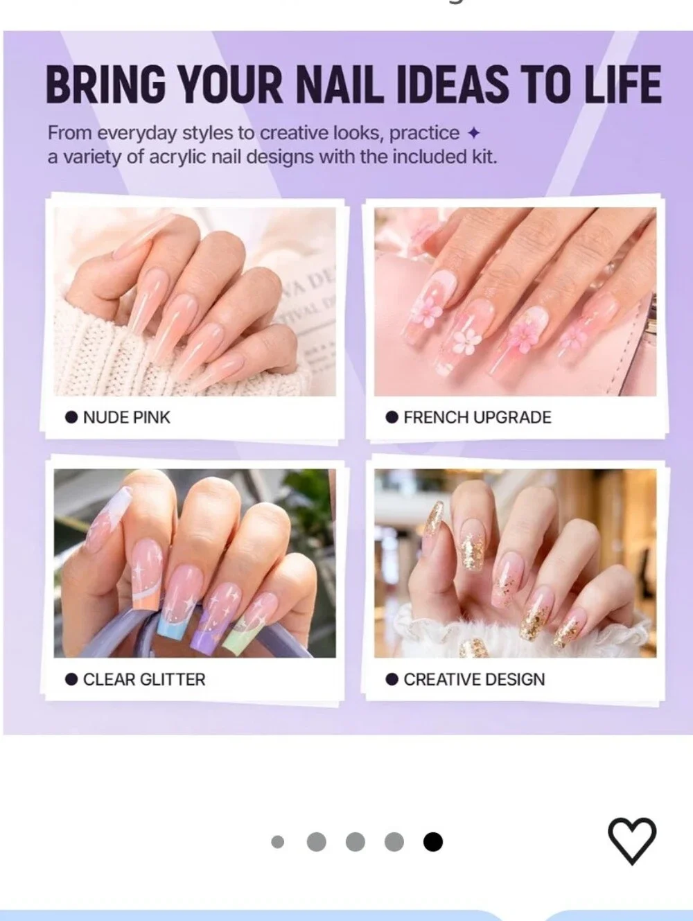 Acrylic Nail Kit for Beginners: Professional Acrylic Powder and Liquid